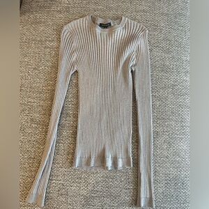 Dynamite Gray Ribbed Knitwear